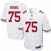 Nike Men & Women & Youth 49ers #75 Boone White Team Color Game Jersey,baseball caps,new era cap wholesale,wholesale hats